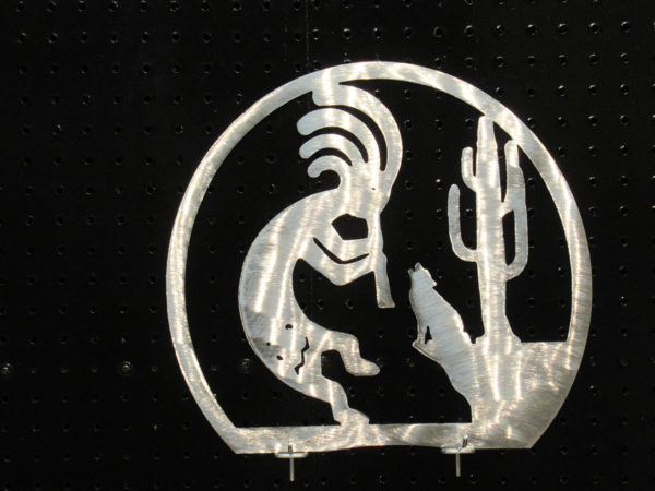 Kokopelli with Wolf