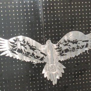 Eagle with horses